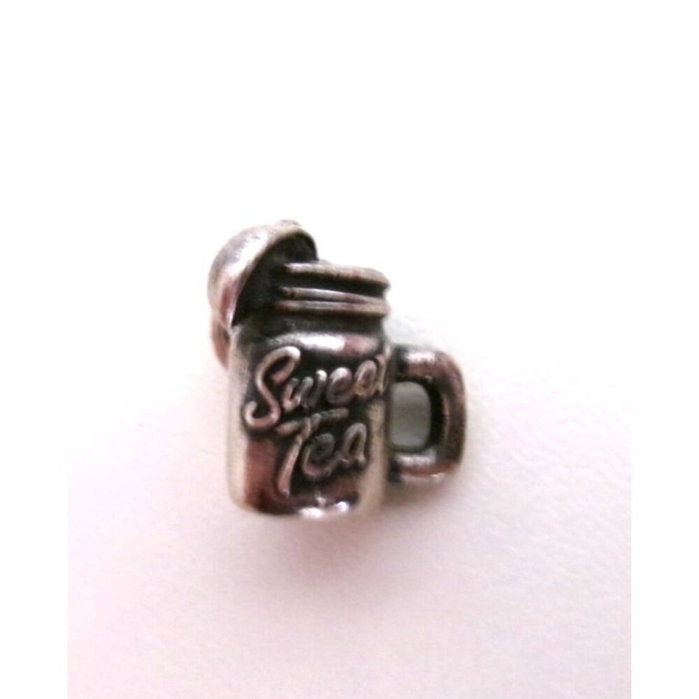 Vintage James Avery SWEET TEA charm 925 Sterling silver older piece